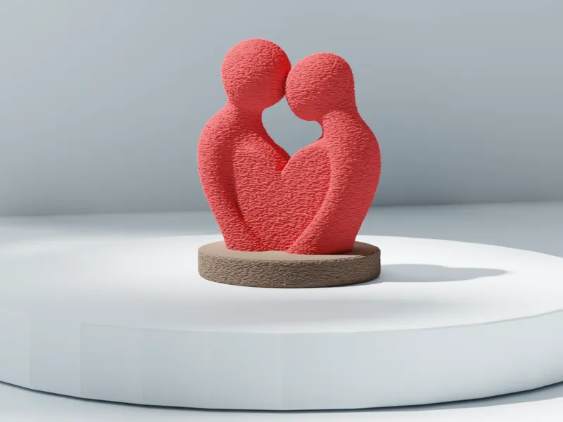 Abstract Love Statue