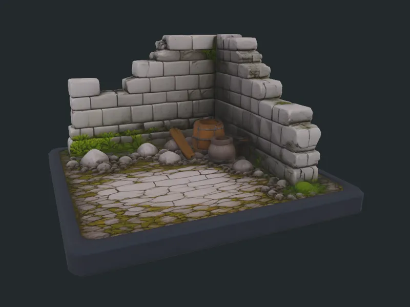 Tabletop Mauer