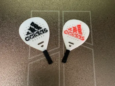 Adidas brand padel keychain