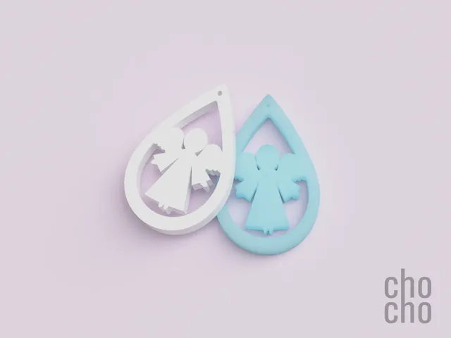 Angel Christmas Earring