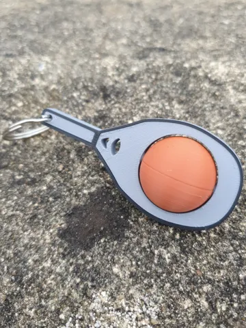 Objeto manipulable: Beach Tennis Spinner Fidget — vista de referencia 2