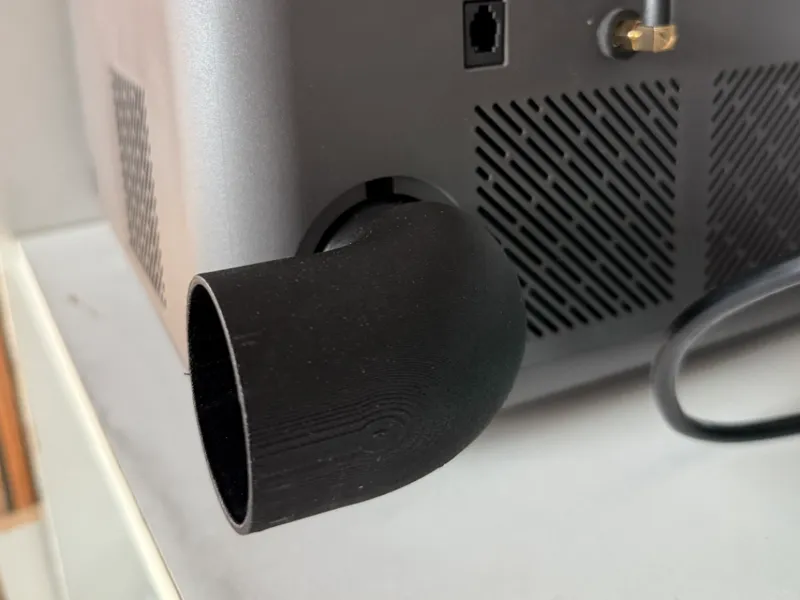 M7 Exhaust port Angled, for 50mm tubing