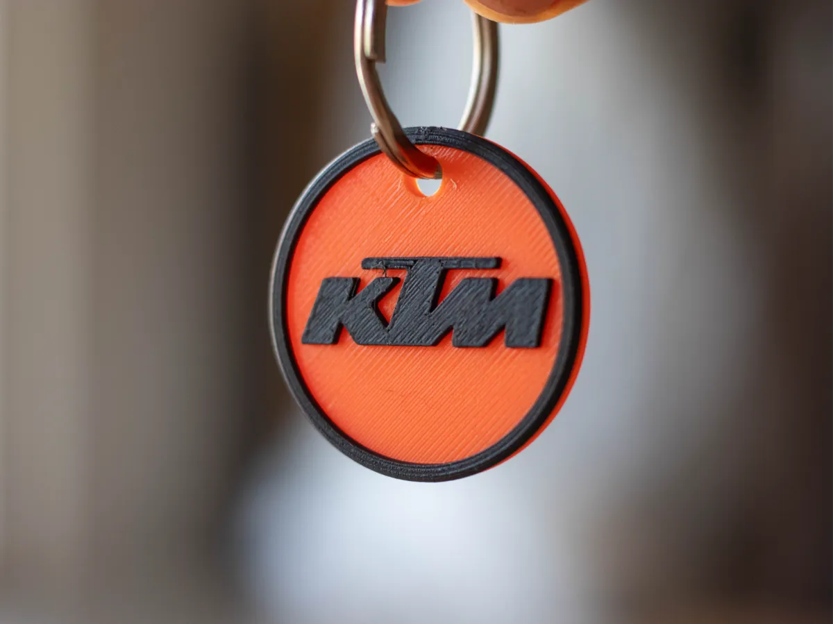 KTM Logo Keychain - Free 3D Print Model - MakerWorld