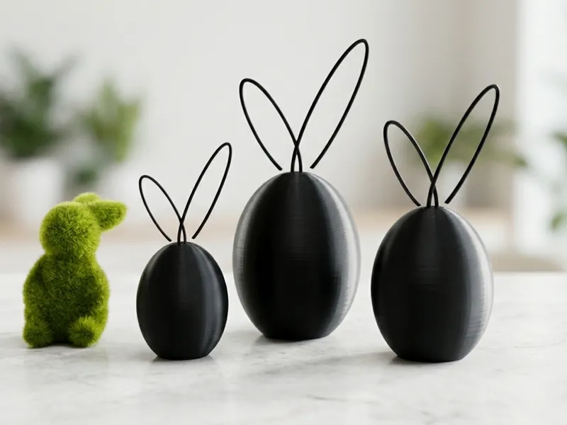 Minimalist Easter Bunny Eggs | No Support