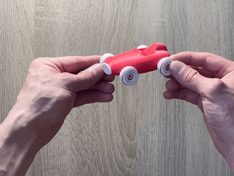 Retro Racer Toy Car, NO SUPPORT, NO AMS