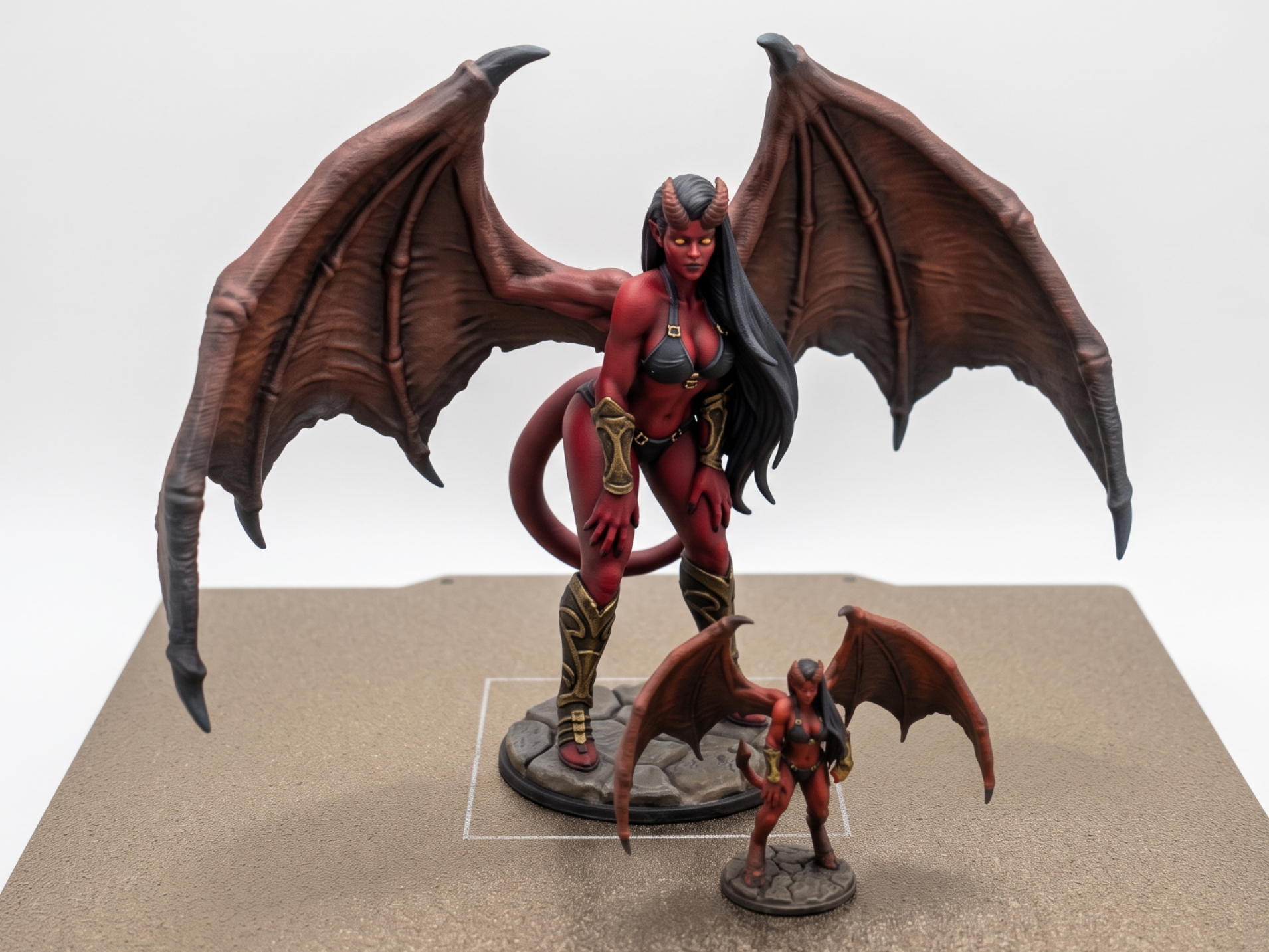 Dnd Succubus miniature and statue