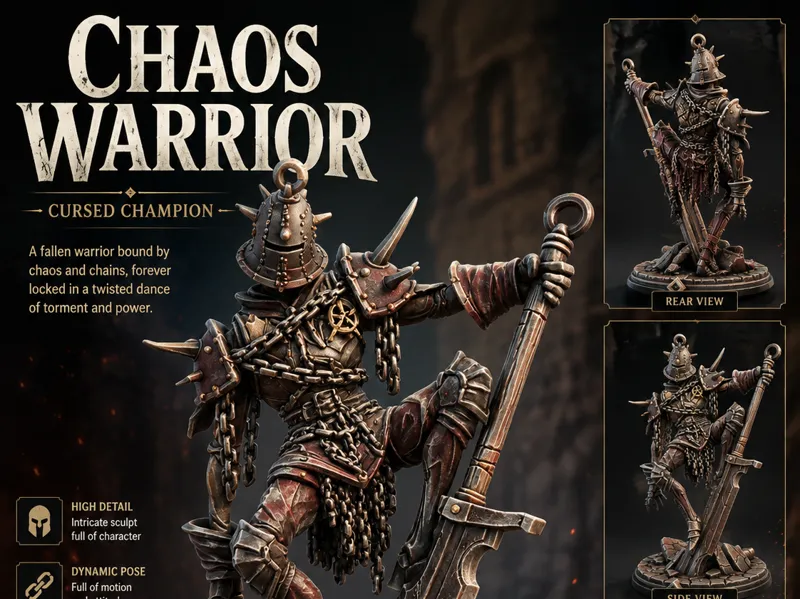 Chaos Warrior DnD model