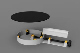 Turntable (hand powered, fully printable)