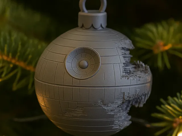 christmas death star bauble starwars