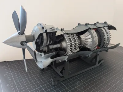 Three-Shaft Turboprop Engine Model