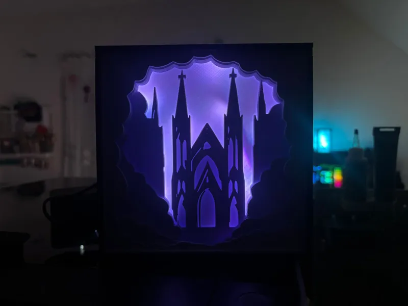 Kathedrale Lightbox Schattenbox Kirche Dom 