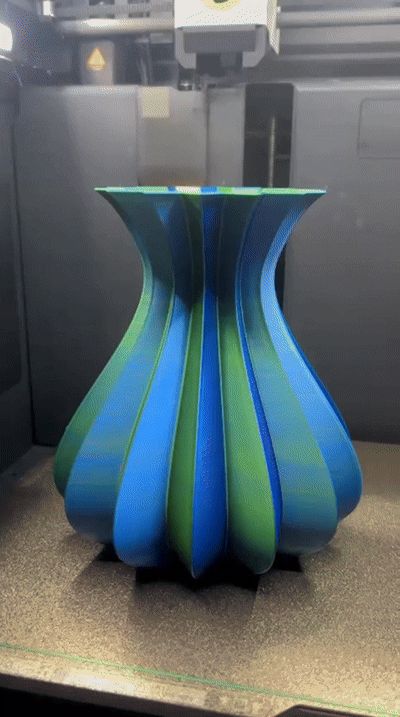 Vase moderne double couleur