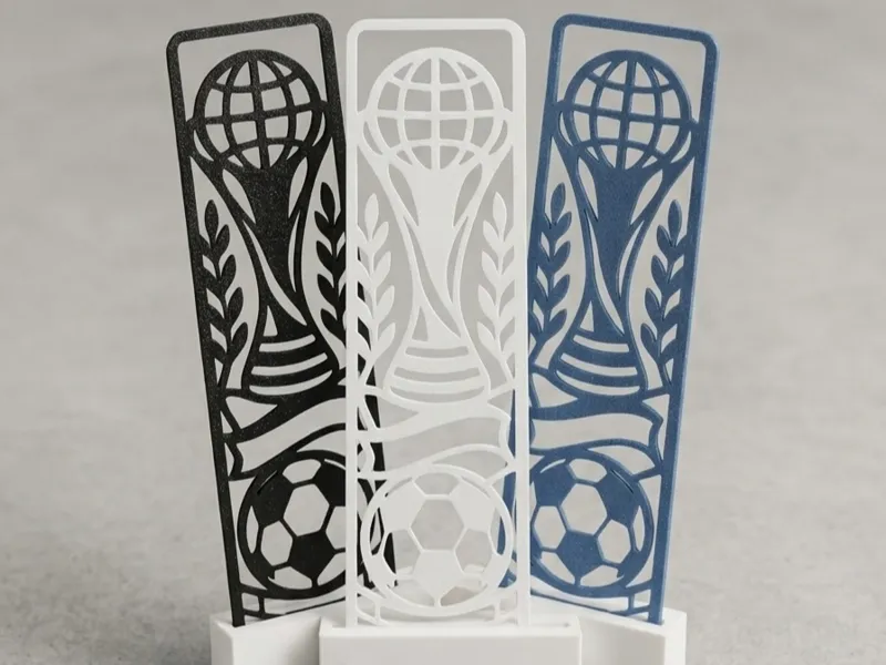 Soccer Trophy Cutout Bookmark | Single-Color Print