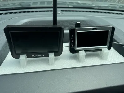 Superduty dash RV monitor holder