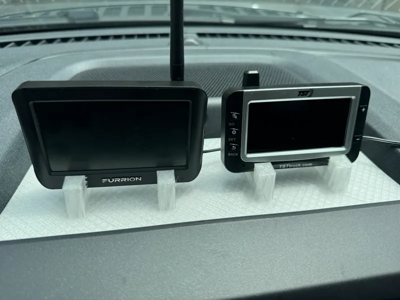 Superduty dash RV monitor holder