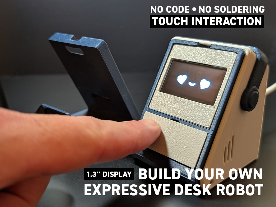 1.3" OLED & ESP32-C3 CASE - Desk Compagnon 