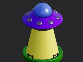 UFO Abduction Lamp