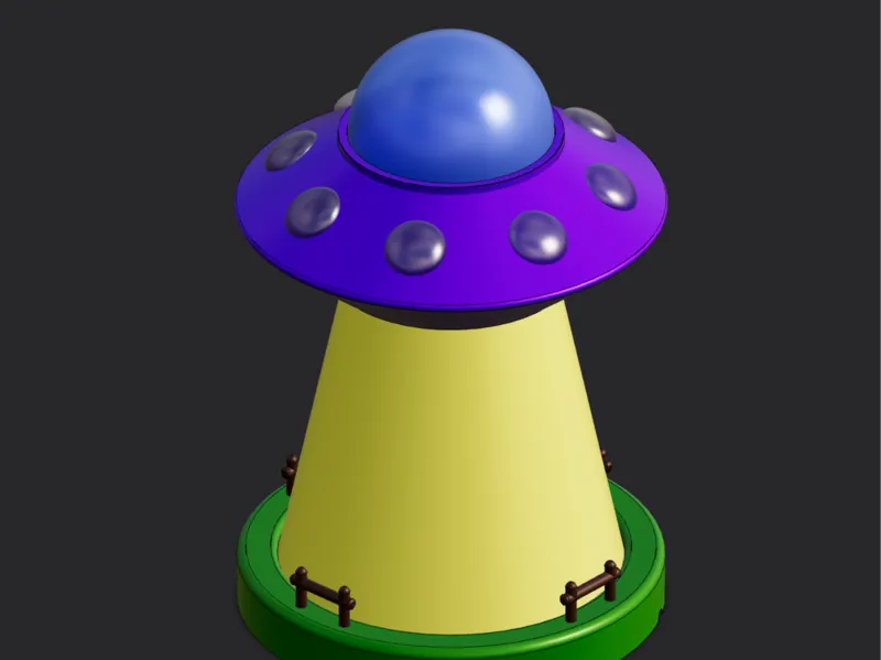 UFO Abduction Lamp