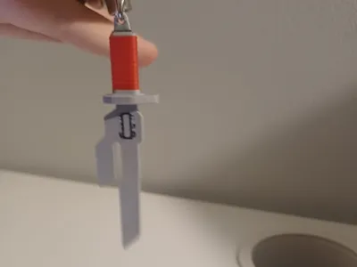 Iverted spear of heaven keychain