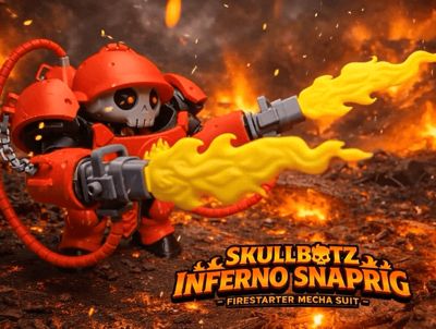 Skullbotz Inferno SnapRig — Firestarter Mecha Suit