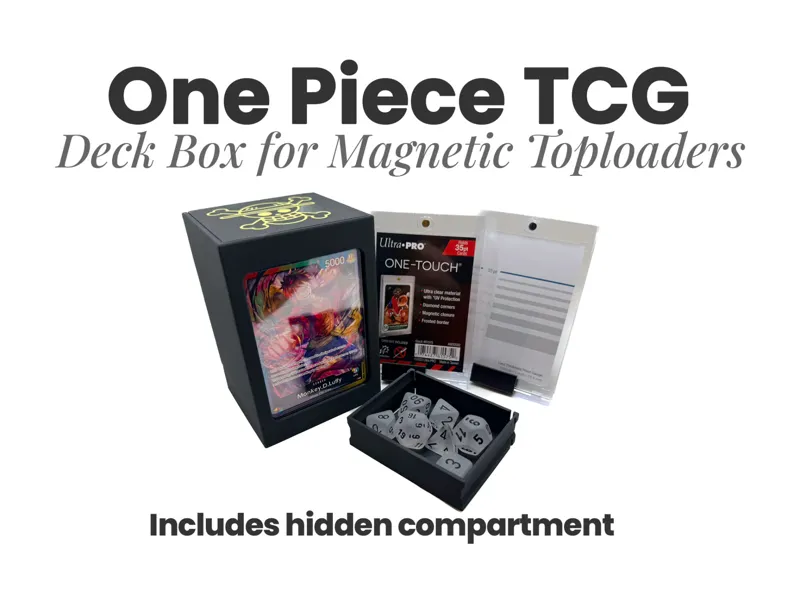 One Piece TCG deck box for Magnetic Toploaders
