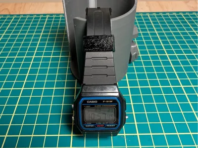 Casio F-91W strap holder
