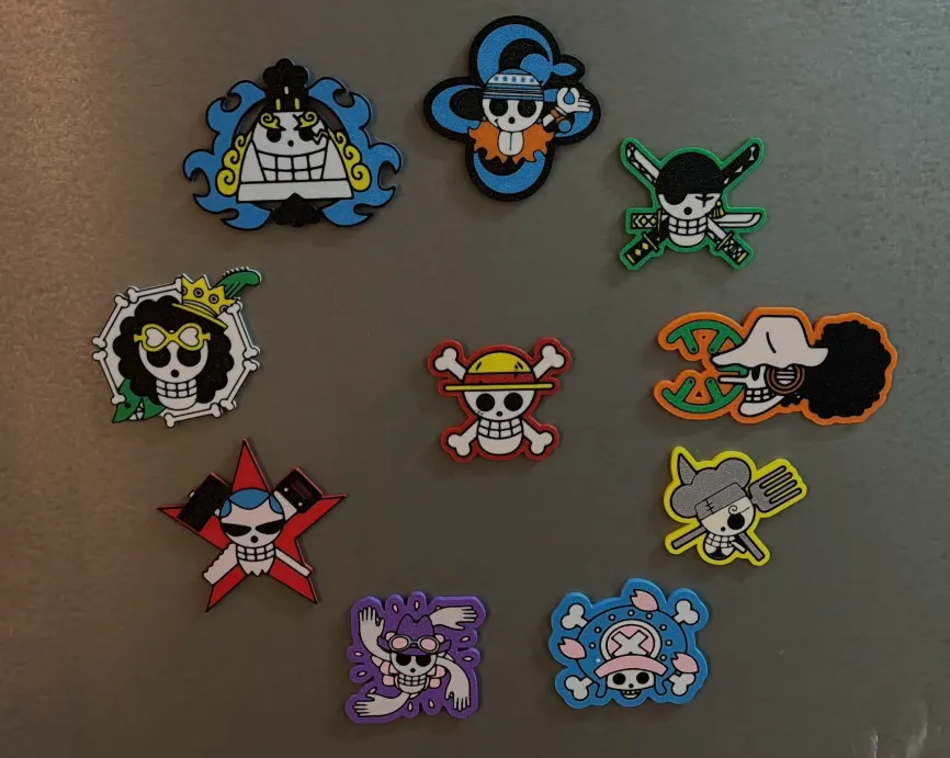 One Piece magnets view 2