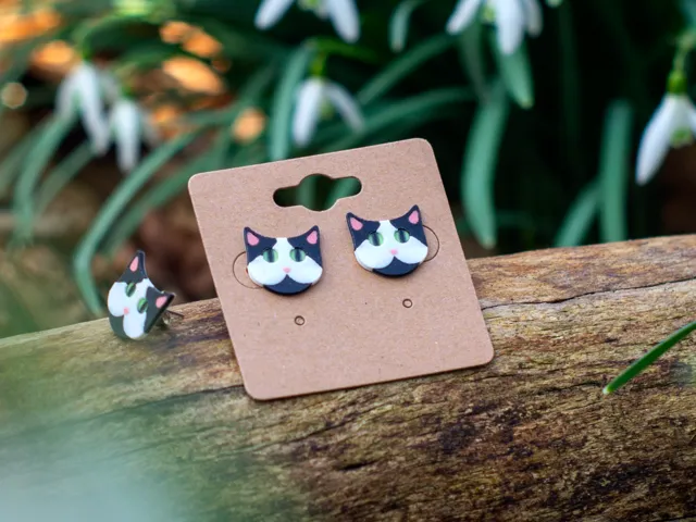 Chunky Cat Stud Earring