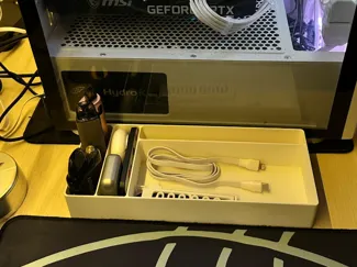 slim desk organiser/catch all (100mm width)