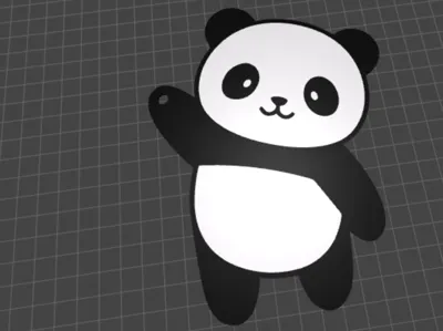 Cute Panda Keychain!