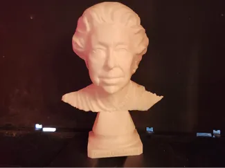 Queen Elizabeth II Bust – AI Generated Model