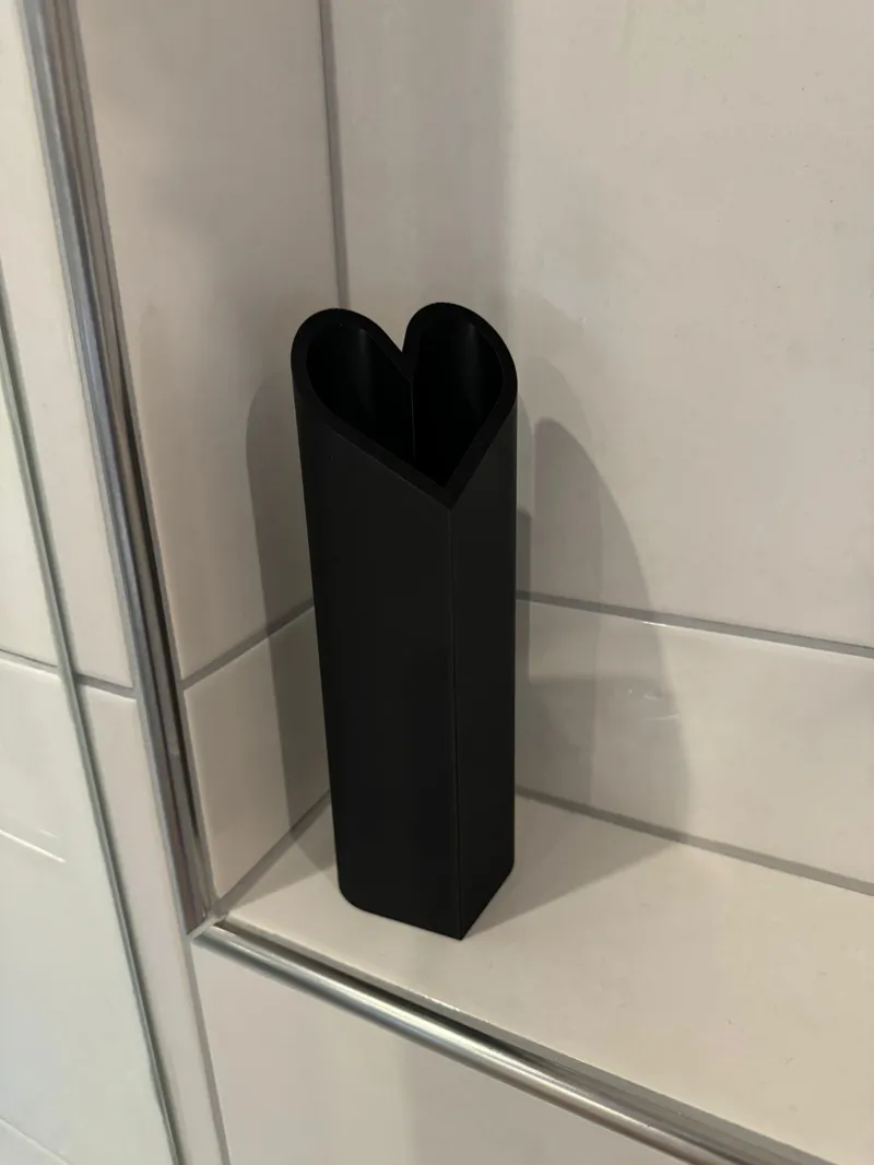 Heart shaped vase
