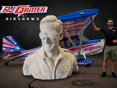 RC Model Pilot Bust RJ GRITTER
