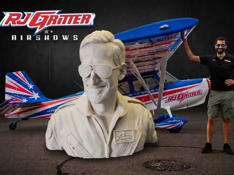 RC Model Pilot Bust RJ GRITTER