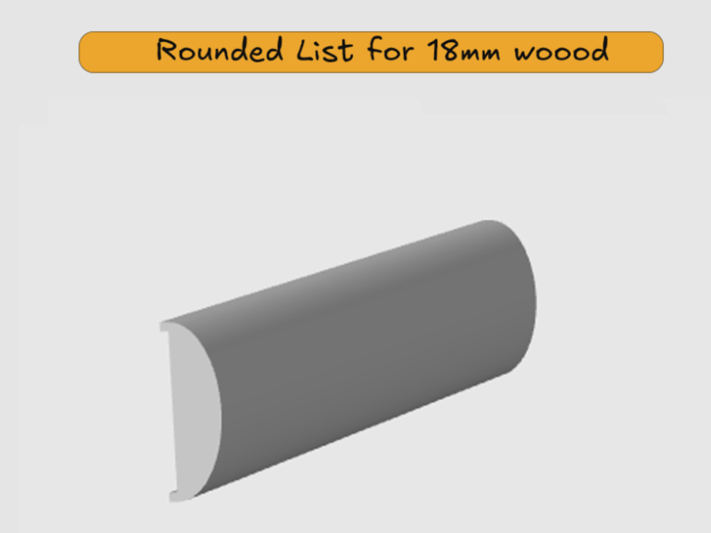 Rounded Edge Cap - Smooth Finish Trim