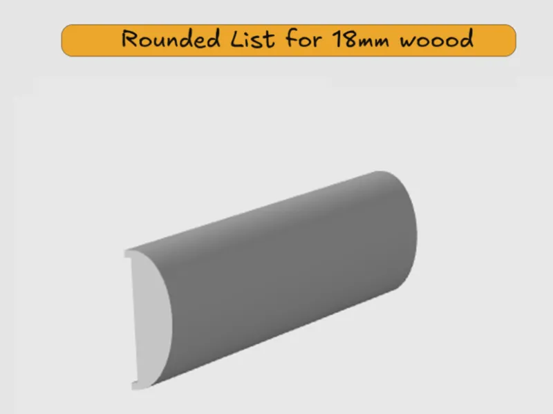 Rounded Edge Cap - Smooth Finish Trim