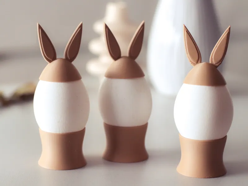 Bunny Ear Eggcups for Easter