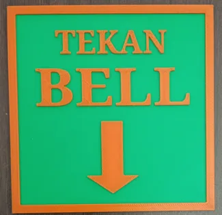 Tekan Bell Sign