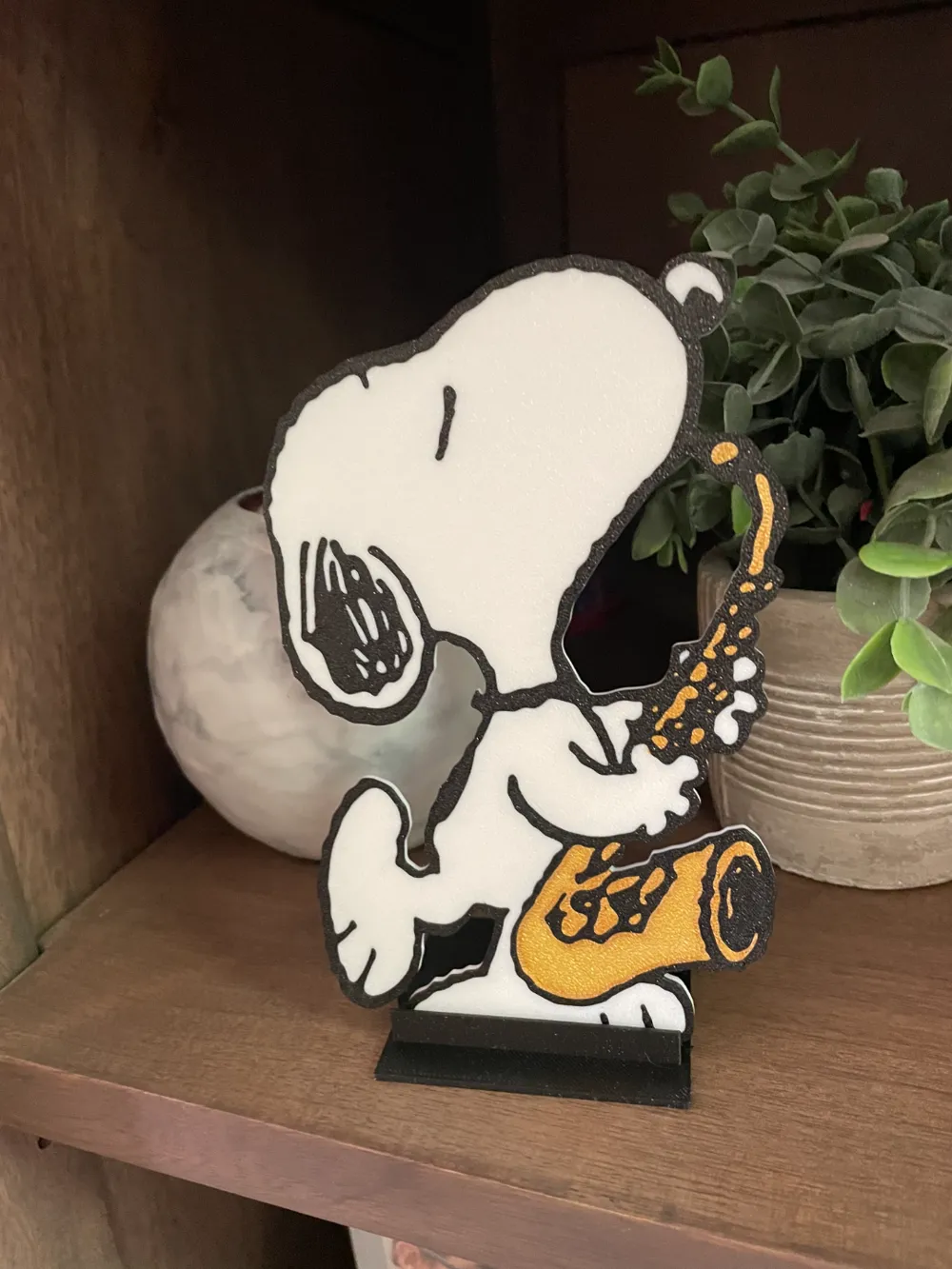 Snoopy Display / 3 Color / Saxophone Charlie Brown - Free 3D Print