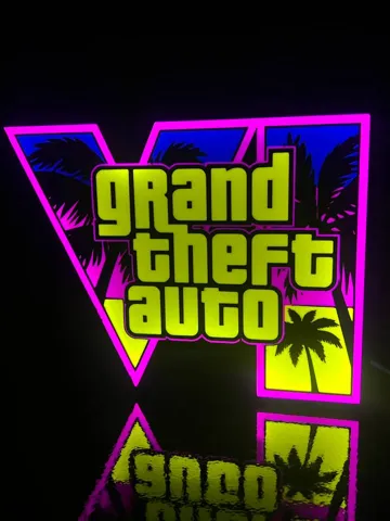 Accesorio de iluminación decorativa: GTA 6 LightBox - Grand Theft Auto VI Lampada — vista de referencia 2