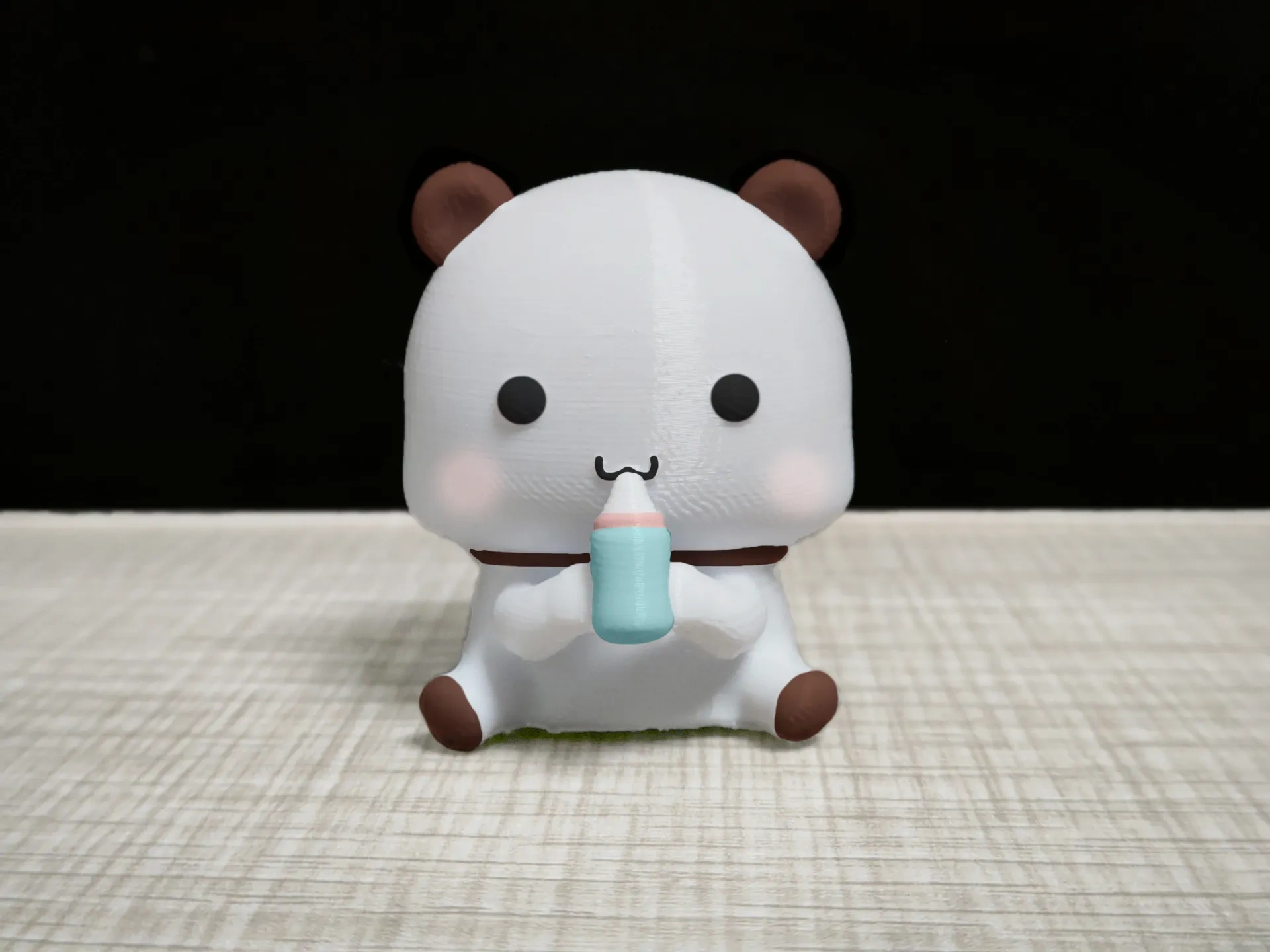 情侣熊系列-坐着喝奶的一二（Couple Bear-drink milk Yier）