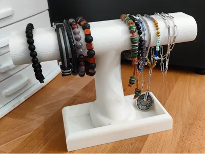 Jewelry stand with hidden storage