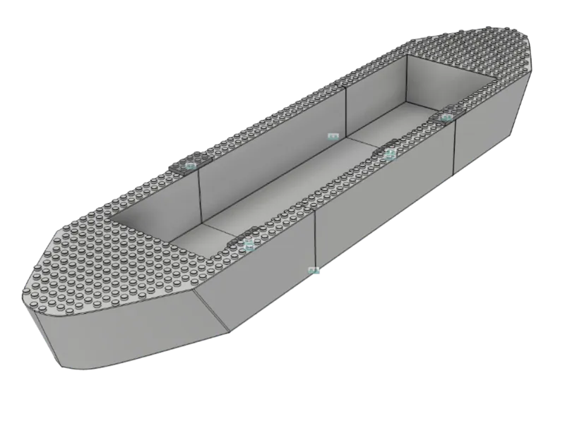 Modular Brick Boat