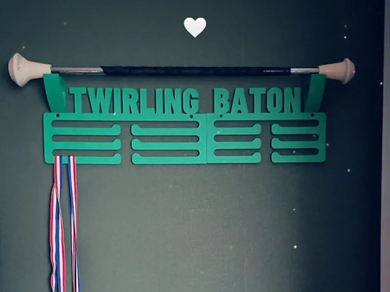 Support à médailles Twirling Baton