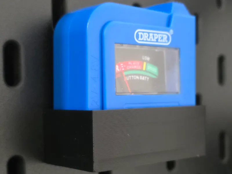 Skadis holder for Draper 10209 Battery Tester