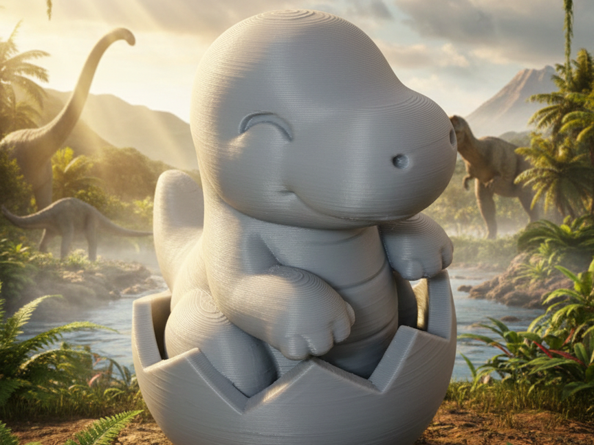 Bébé Dino Éclos à peine sorti de sa coquille