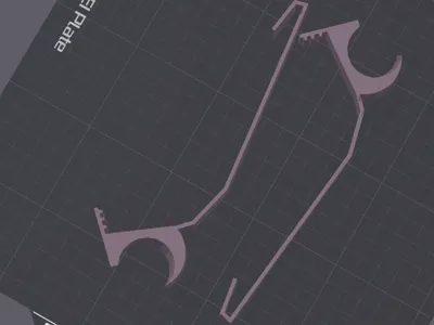 Cybertruck Side Visor Clip version 2