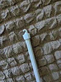 scaled for 9.6mm rod from Home Depot Blinds