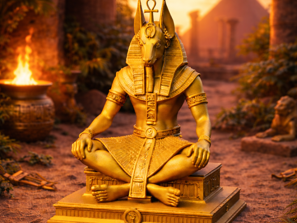 Golden Anubis Protector Egypt