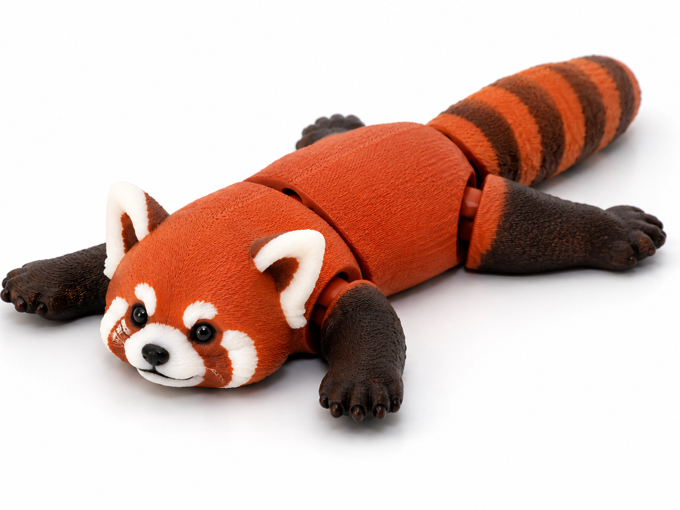 panda roux articulé - Figurine posable flexible